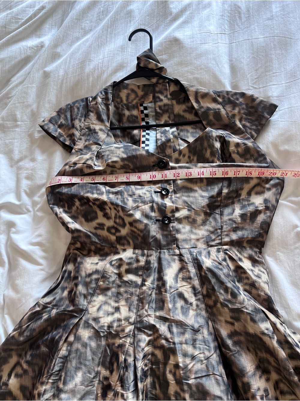 L.A.M.B. 2008 spring collection cheetah print dress Y2K vintage - Picture 9 of 14